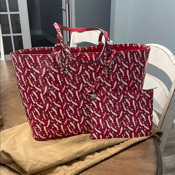 EUC Christian Louboutin Cabata Ginzana Print Leather Tote with pouch and dustbag